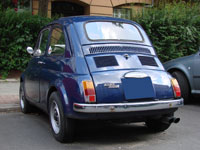 Fiat 500 Oldtimer blau