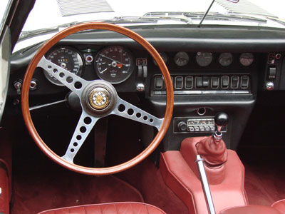 Jaguar E Cockpit Lenkrad