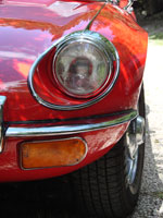 Jaguar E Type V12 Scheinwerfer rot